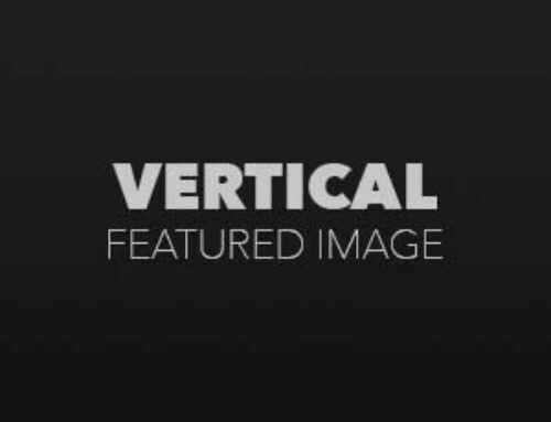 Vertical Featured Image with Disabled Comments